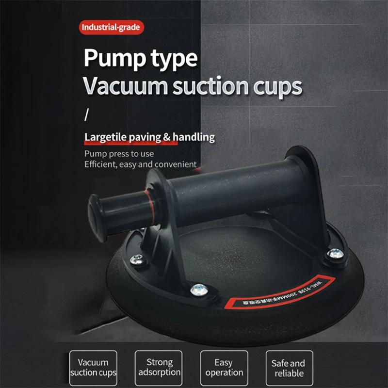 New Vacuum Suction Cup 200Kg Loading Capacity Heavy Duty Vacuum Spreader For Tile Adsorption Granite Glass Lifting 8 Inch Cup