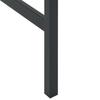 Bartisch Black 100x50x110 cm Powder Coated Steel