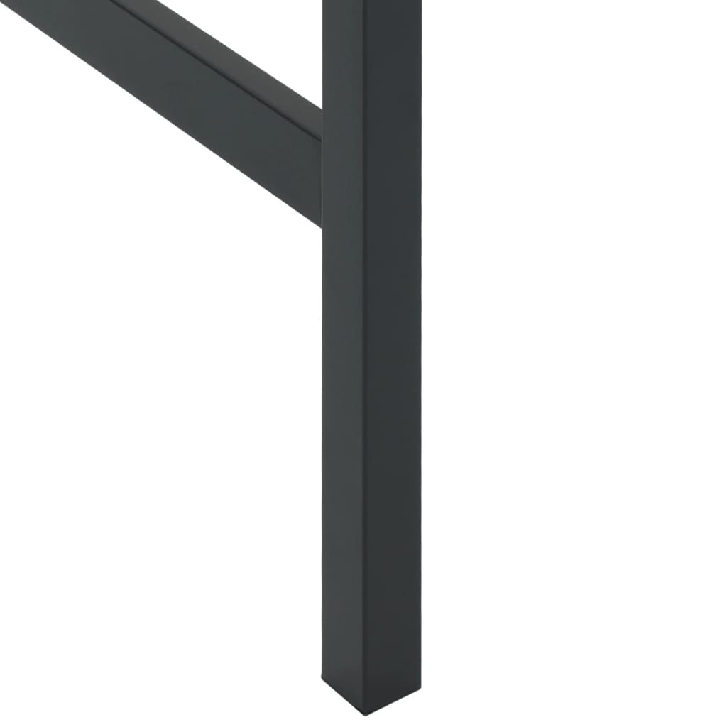Bartisch Black 100x50x110 cm Powder Coated Steel