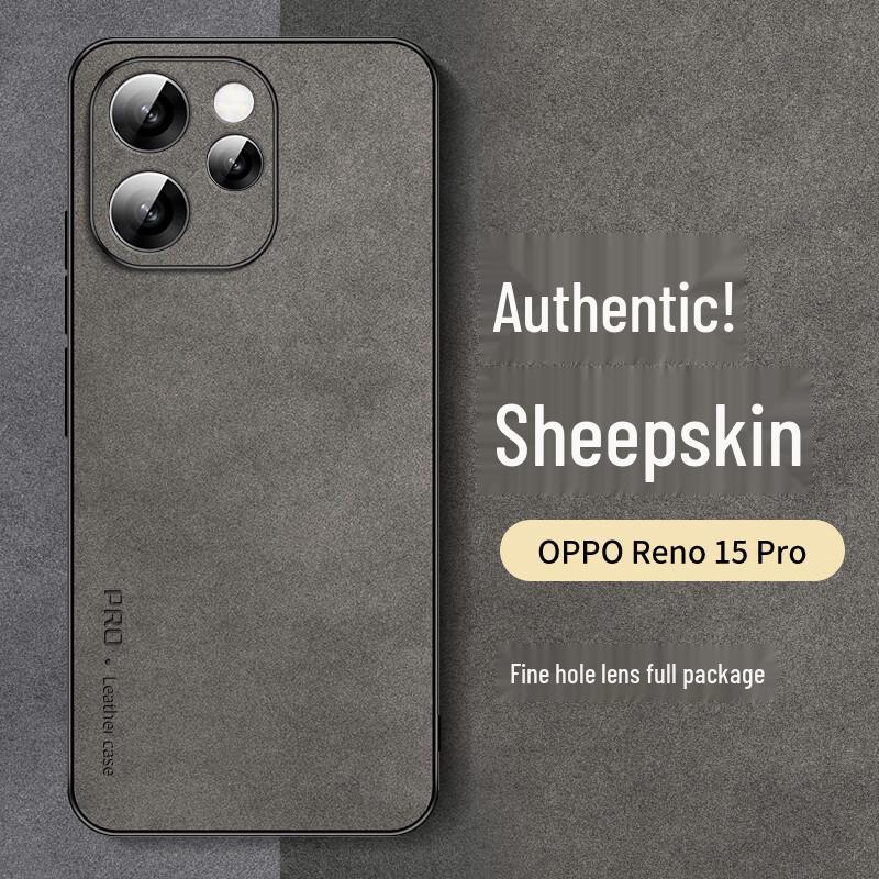 Shangsu Роскошный Чехол для Телефона из Нубука и Силикона OPPO Reno15 Pro