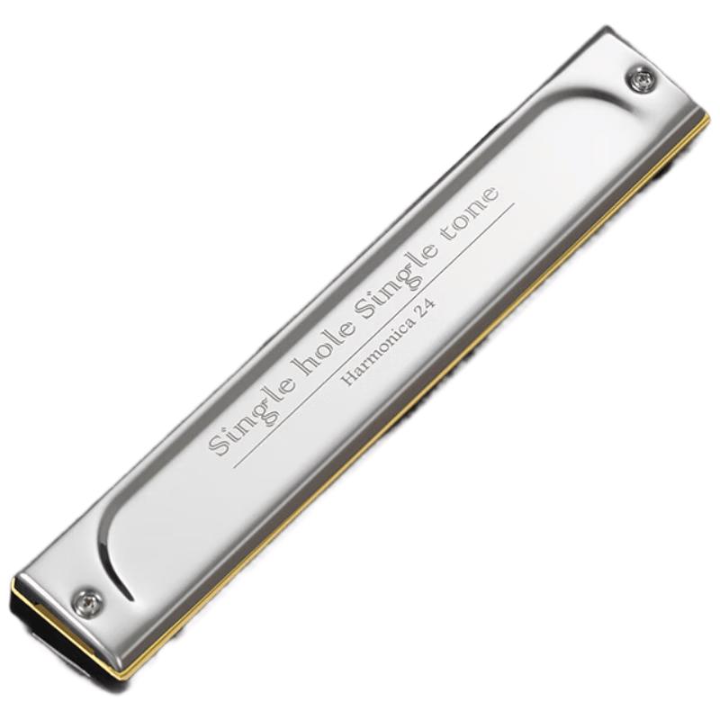 SWAN 24-Hole Single Tone Harmonica - C Key серебристый
