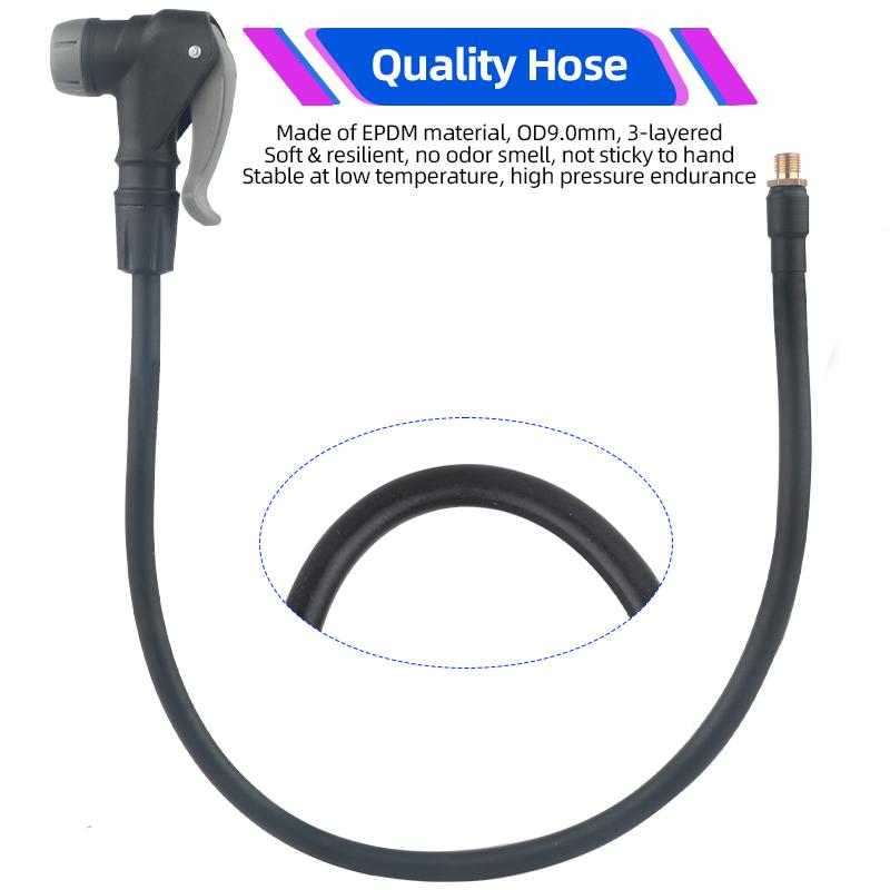 Bicycle 20/30/50cm AV/FV Pump Extension Adaptor MTB Road Bike Schrader or Presta Air Pump Tire Inflator Copper Nozzle Connector