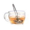 Stainless Steel Loose Tea Infuser With Handle Seashell Snap Design Tea Strainer Filter Pincher Style Loose Tea Steeper