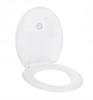 Soft-close toilet seat, white, universal