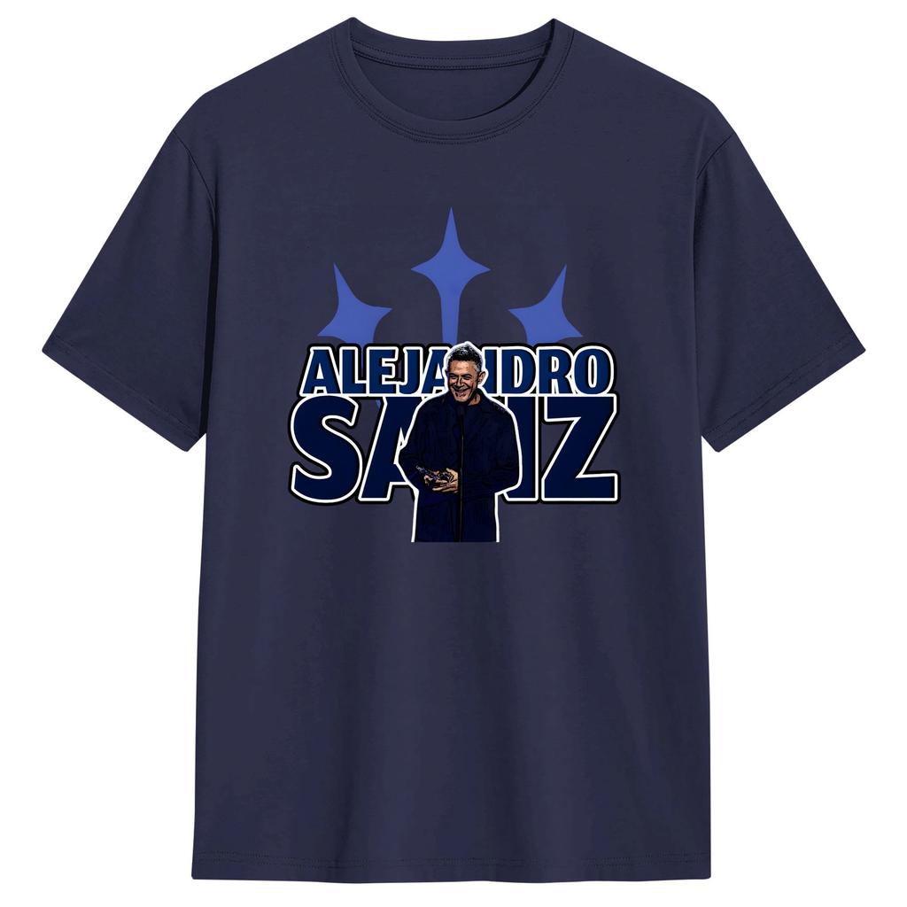 Harajuku TShirt Beach Alejandro Sanzs Hipster T Shirts Spanish 2026 Tour Pure Cotton Tee Shirt for Unisex Y2K Retro Cheap Tops