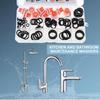 Rubber Flat Gasket Screw Washer Hose Plumbing Faucet Seal Washer Waterproof Sealing O-Rings for Kitchen Bathroom