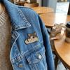 Kawaii Style Enamel Pin Crying Cat Lapel Badge Gift Backpack Badge  Commute