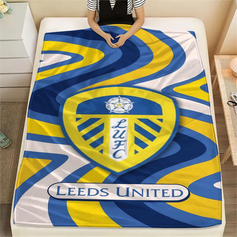 Leeds Soccer Blanket, High Quality Comfortable for All Seasons, Home Decor, Warmth and Comfort