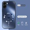 For OPPO A6X A6 Pro Case Integrated Magnetic Light-absorbing Fashion Ice Image Frosted Surface Shock Absorption Box