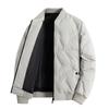 Leichte Herren-Pufferjacke mit Entendaunen - Stilvoller Herbst/Winter Stehkragen, Kurz und Warm