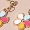 Violet Fashion Popular Multi-color Flower Earrings, Simple Personalized Women's Style