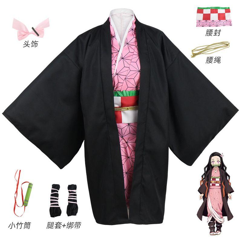 Foreign Trade Demon Slayer Anime Costumes Tanjiro Nezuko Cosplay Zenitsu Agatsuma Shinobu Kocho Demon Slayer Cosplay