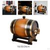 Premium Wooden Wine Barrel Dispenser with Stand - Elegant Beverage Container for Home Entertaining