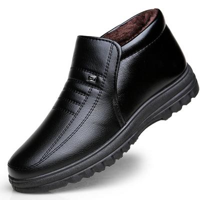 Men's Fashion Casual Shoes Waterproof Winter Shoes Snow Shoes Flats Shoes Keep Warm Boots Man Leather Shoes