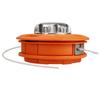Trimmer Head Replacement Left Rotation Aluminum Grass Trimmer Head for Garden Weeder