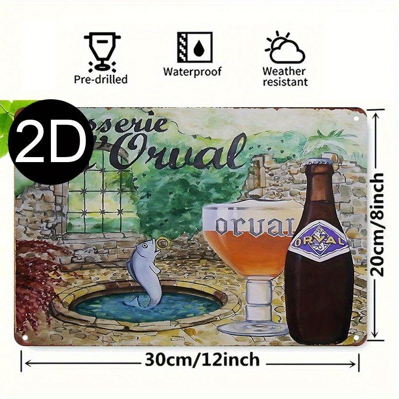 Vintage Drinks Wall Poster Metal Tin Sign 20x30cm