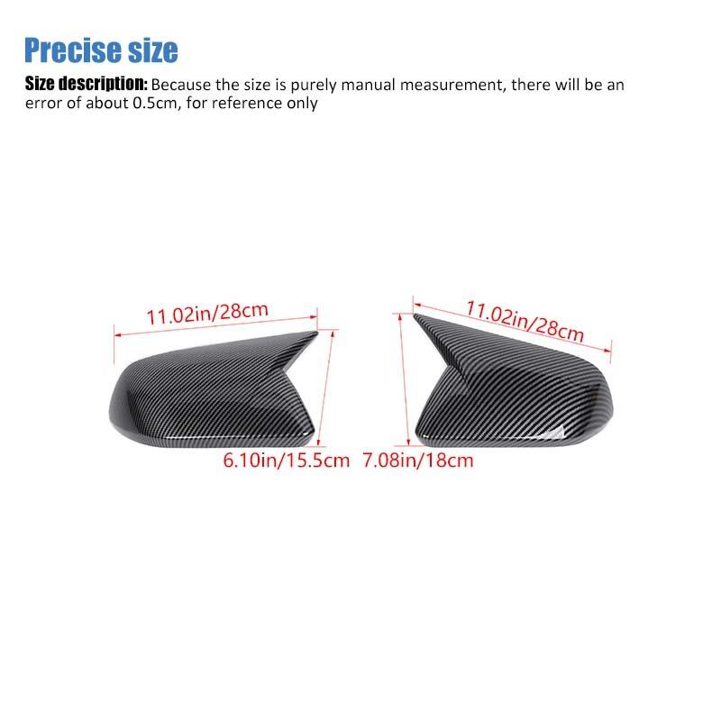 Car Rearview Mirror Decorative Frame Protective Cover For Ford Mustang 2015 Up Car Exterior Accessories , ABS Plastic