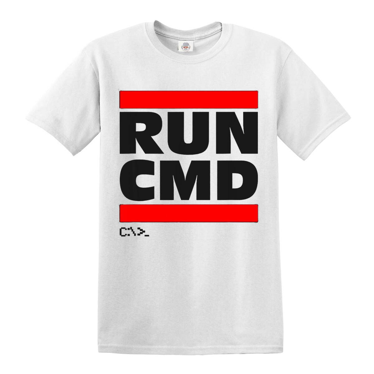 Run CMD Computer Programmer T-Shirt Funny Gift Present Novelty Top Tee S разноцветный