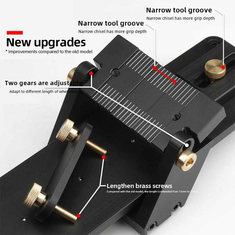 Angle Sharpening Brackets Honing Guide Sharpening Holders For Chisels and Planer Adjust Angle and Width Fixed Sanding