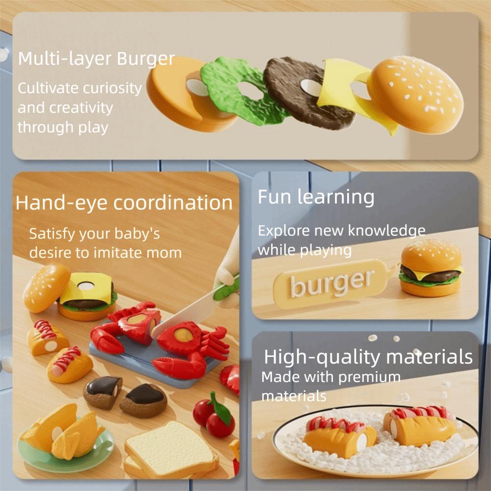 ABS Cut Fruit Game Simulation Cooking Toy Fast Food Toys Play House Toy  Girl Activities