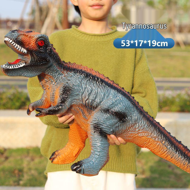 Large Soft Rubber Tyrannosaurus Rex Dinosaur Toy for Kids