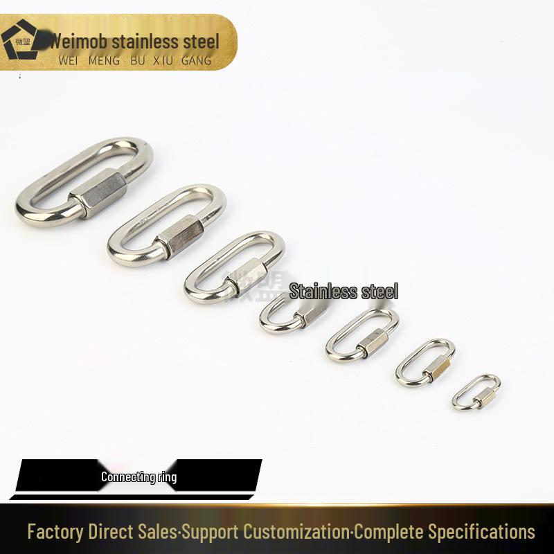 

Карабин быстрого соединения из нержавеющей стали 304, замок для поводка для собаки Standard Carabiner M4