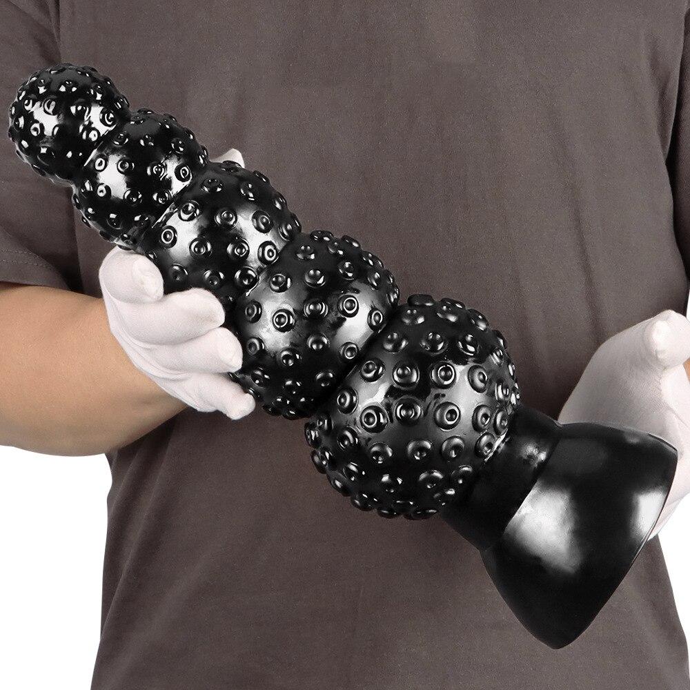 Super Huge Dildo  Sex Toy Strapon Big Black Dick Fisting Femdom BDSM Slave Realistic Anal Plug  Women 's Masturbator