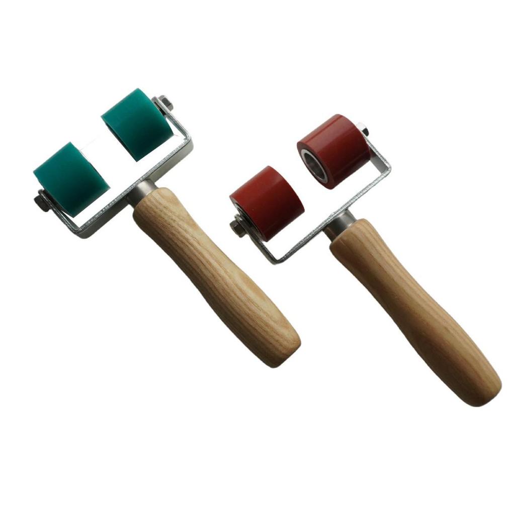 28mm Double Head Silicone Pressure Roller for Plastic Welding - High Temp Resistant with Dual Bearings
