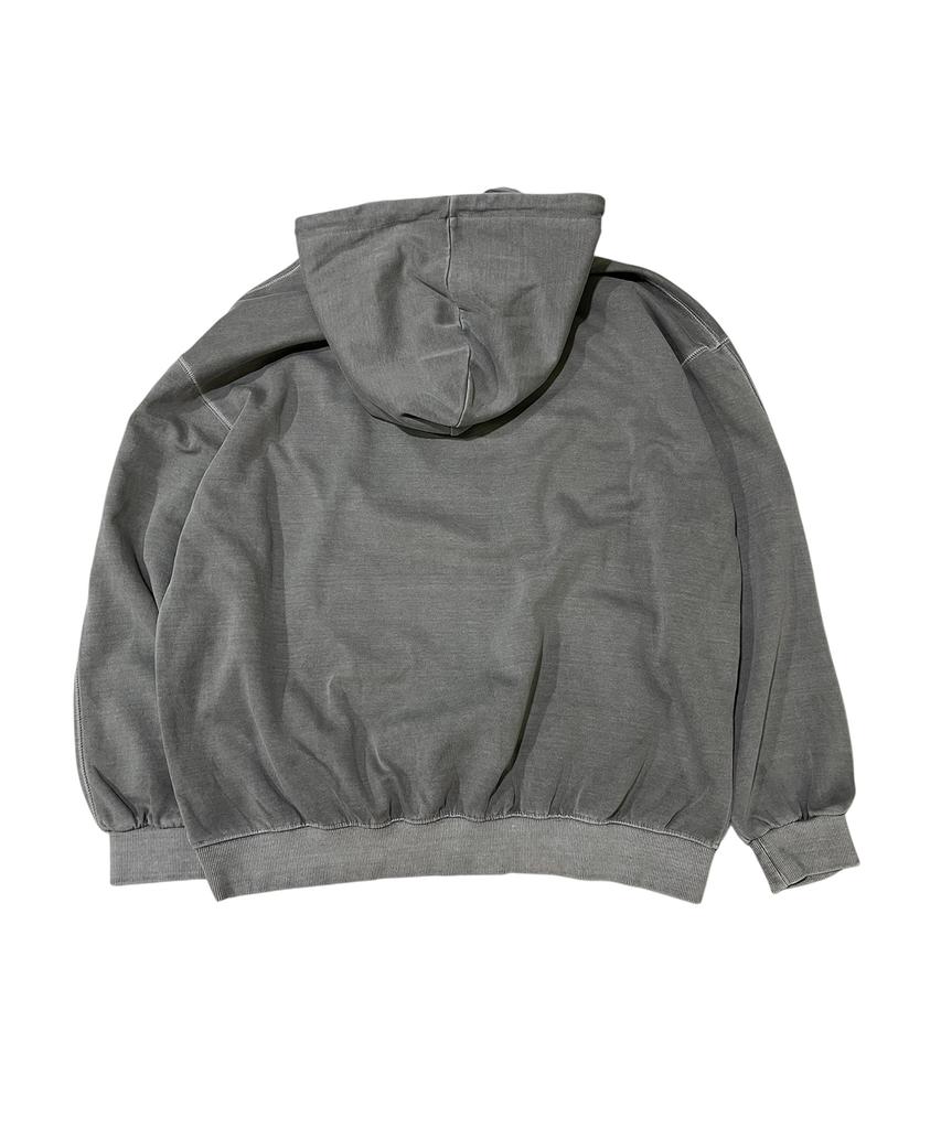 SK8ER ROCK No Control Pigment Sweat Hooded (Gray)
