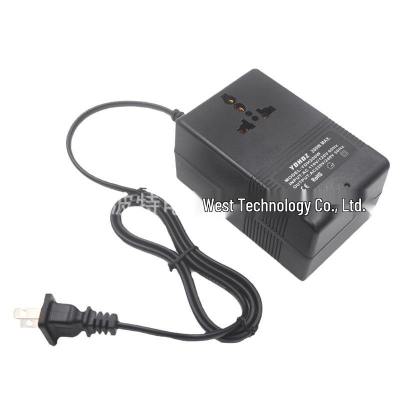 YDH200W Voltage Converter: 110V to 220V Transformer for Appliances Up to 70W (US Standard)