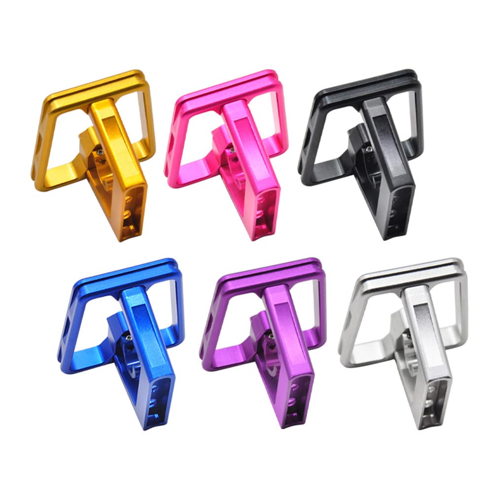 Litepro Folding Bicycle Split Pig Nose Pad, Aluminum Alloy 3-Hole Front Shelf, Front Bracket for Brompton (Silver)