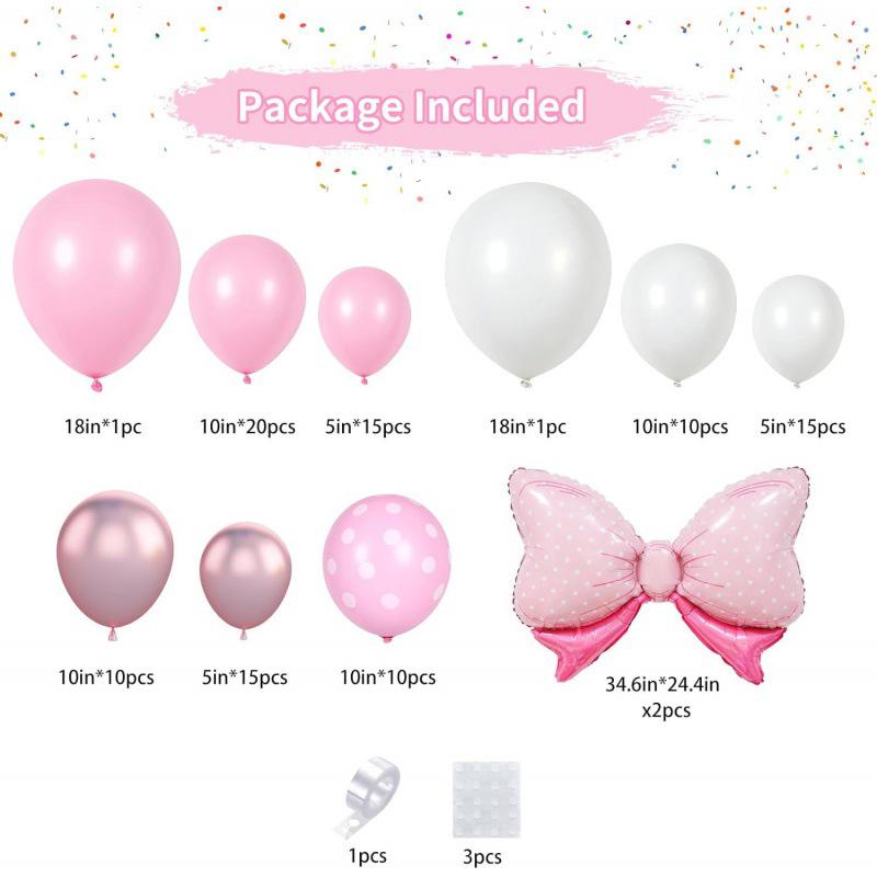 Set di Palloncini ad Arco Rotondo per Festa di Compleanno di Bambina