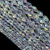1 Strand AB Colored Crystal Faceted Beads Droplet Shaped Loose Spacer Glass Beads For DIY Fashion Bracelet Necklace Accessories