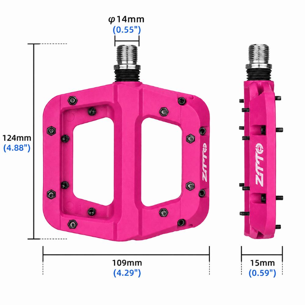 1 Coppia Cuscinetti Sigillati Pedali Piattaforma Bicicletta Antiscivolo Pedali Flat Bici Mountain Bike