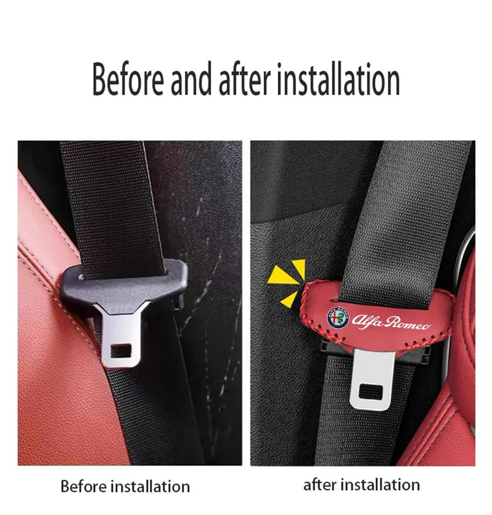 Car Stickers For Alfa Romeo Car Seat Belt Clip Safety Seatbelt Lock Buckle Plug Cover For Alfa Romeo Giulia Giulietta 159 Brera