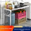 Stainless Steel Foldable Outdoor Workbench BBQ Table