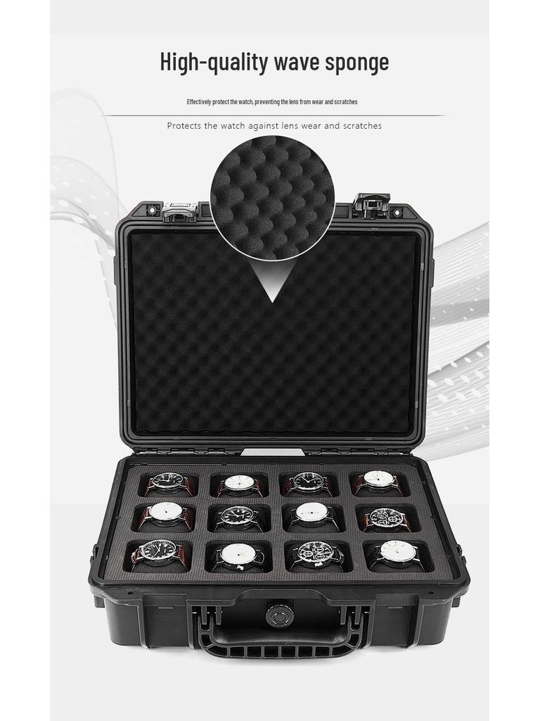 Large Capacity Cross-Border Watch Storage Trolley Case: 20-slot & 40-slot Hand-Carry Tool Display Box