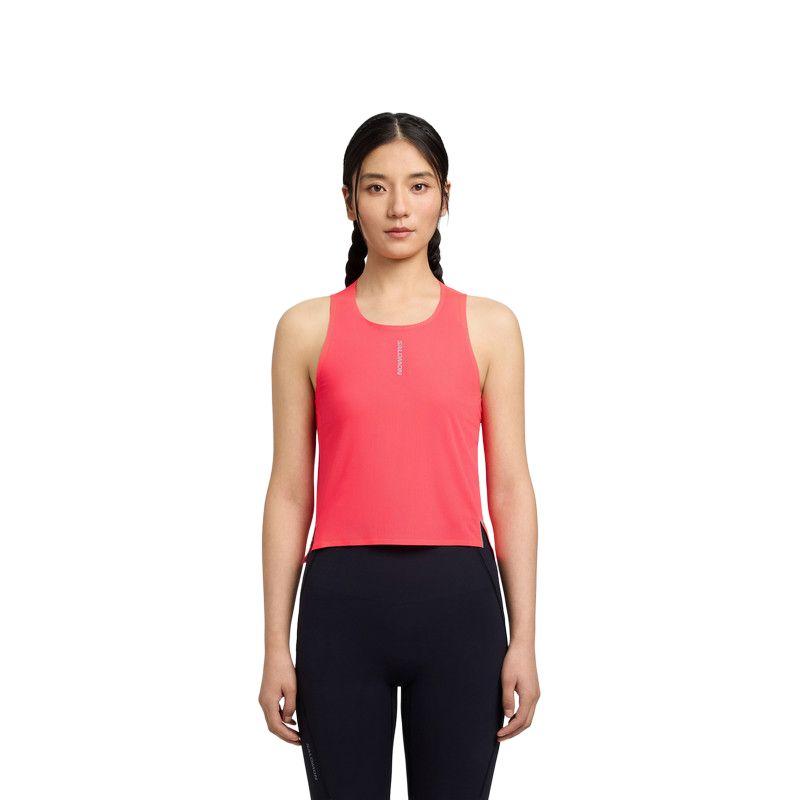 

Salomon Pl Tank Outdoor Breathable Lightweight Racing Sleeveless Running Vest Women tops C29272 S