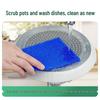 Nylon Kitchen Cleaning Set: Abrasive Scouring Pad, Rust Remover, Dish Brush, Pot Cleaner, and Cleaning Cloth