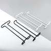 Modern Metal Wall Mounted Wine Glass Rack Space Saving Hanging Storage Under Cabinet Simple Installs For Kitchen Decors