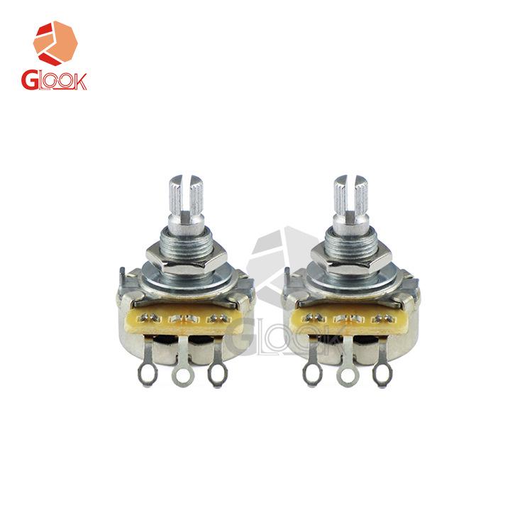 

CTS Potentiometer Knob for Electric Guitar/Bass, 500K/250K Resistance, Aluminum Shaft, Volume/Tone Control. A 500K