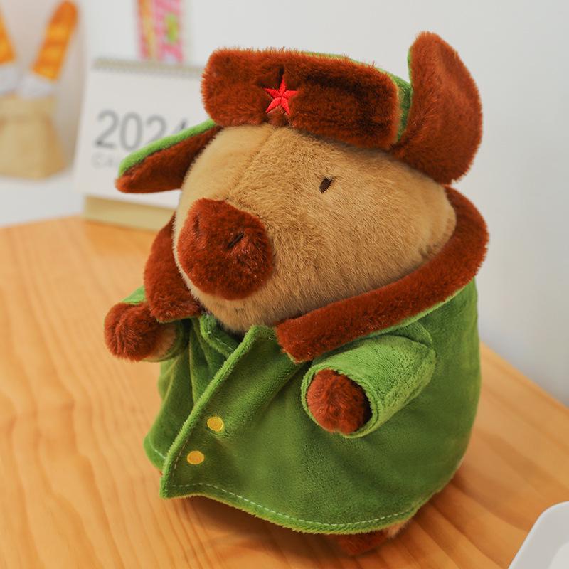 Capybara Plush Backpack: Ugly-Cute Turtle Card Doll Cushion