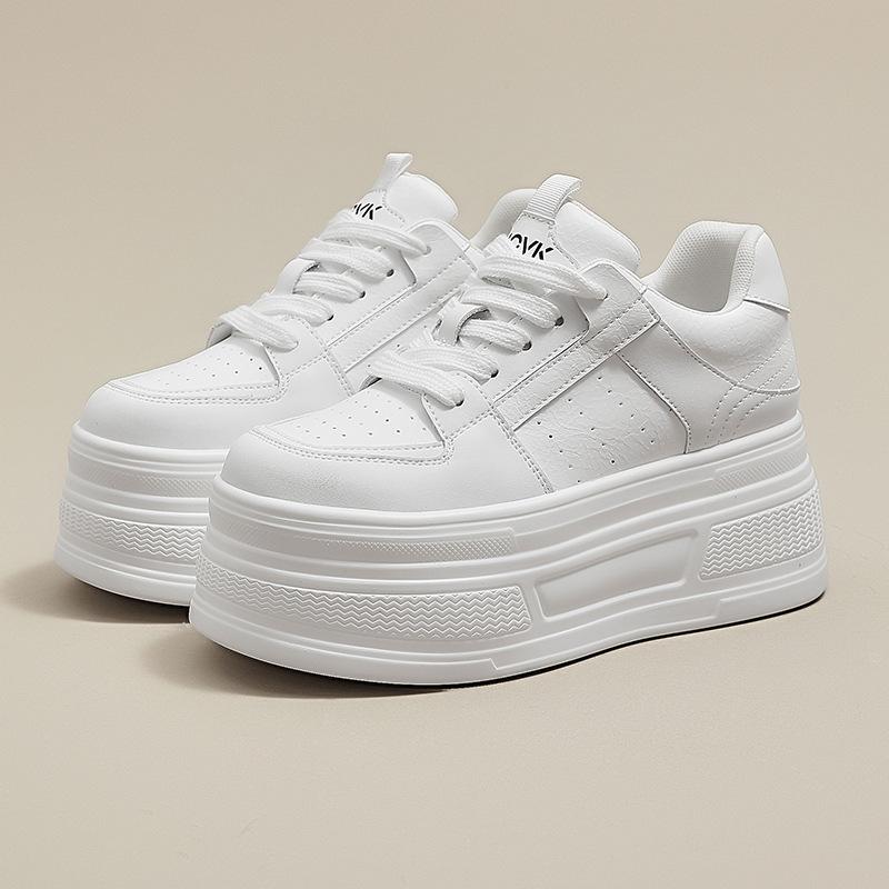 

thick-soled little white shoes women s heightening women s shoes summer new versatile mesh breathable casual sports shoes 40 білий