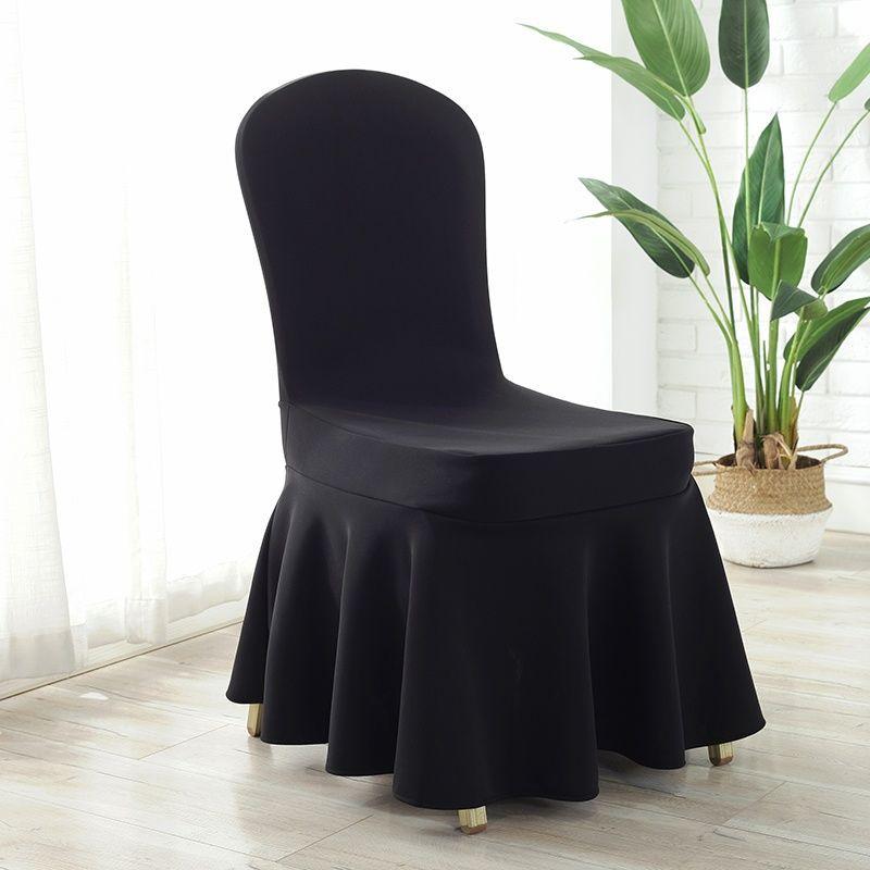 Sun Skirt Elastic Air Layer Chair Cover, Thickened Universal Chair Cover, Hotel Wedding Banquet Chair Cover