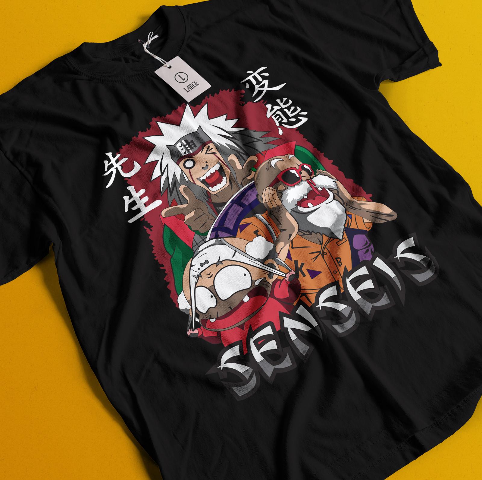 

Jiraya T-Shirt Mens Womens Tees Top Naruto Tshirt Tsunade Shirt Madara Kakashi Itachi Uchiha Rock Lee 3XL