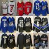 Vintage Embroidered Ice Hockey Jersey Washington Capitals 8 43 Practice Uniform Men Women Adult Cotton Blend
