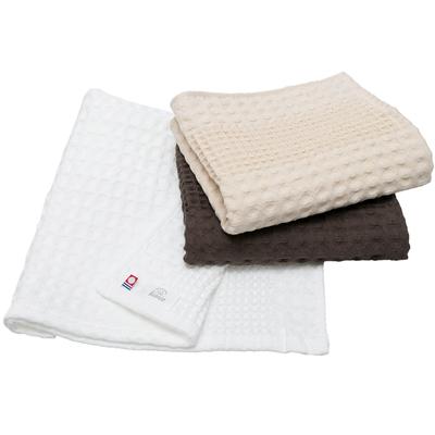 Prosop de față certificat Hiorie Waffle Set de 3 prosoape asortate 3 culori 01 Fabricat în Japonia Prosop de bucătărie cu uscare rapidă Marca Imabari Bumbac