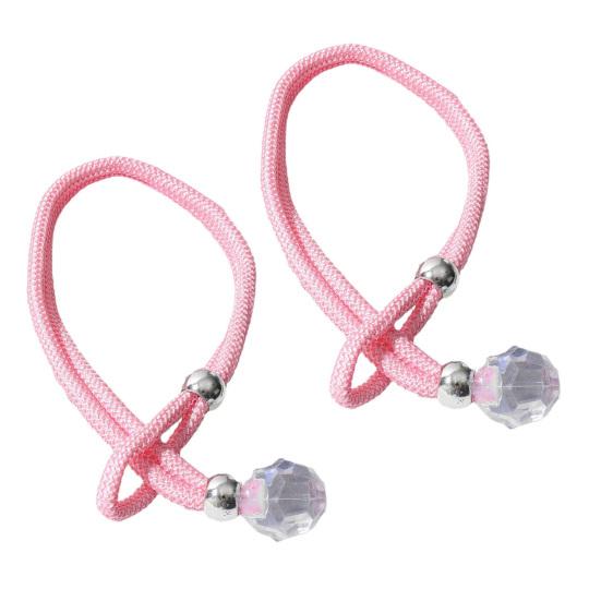 2Pcs Curtain Straps Easy To Operate Faux Crystal Decorative Buckle Curtain Ties Household Towel Holder Curtain Accessories