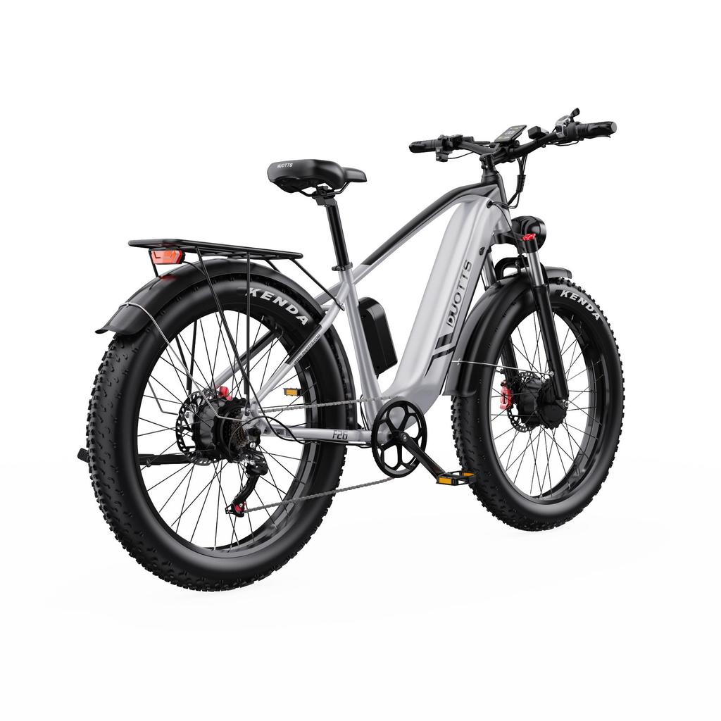 DUOTTS F26 Elektrické kolo se sedadlem 1500W Výkonný motor 48V20AH Baterie Městské 26*4.0 Tlusté pneumatiky Sněžné Elektrické kolo Hydraulická brzda E-bike