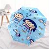 MinnaNoTabo Automatic Folding Umbrella-Simple 8-Rib Design, Bright Cartoon Pattern, Durable Iron Frame, Suitable For Travel, Outdoor, Beach-